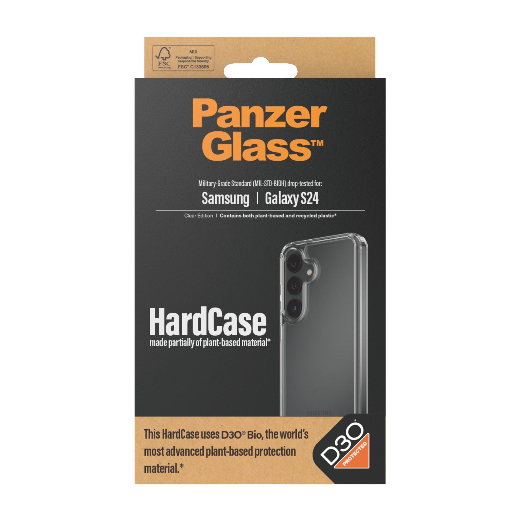 PanzerGlass® HardCase Transparent w. D3O® Samsung Galaxy S24
